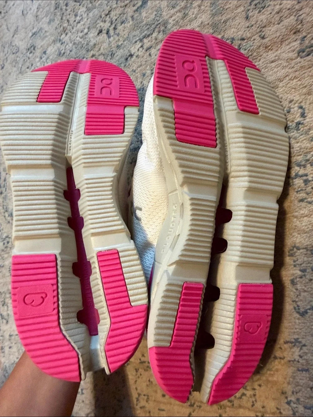 On Cloudwomen Cloudace White/Pink Athletic Shoes
